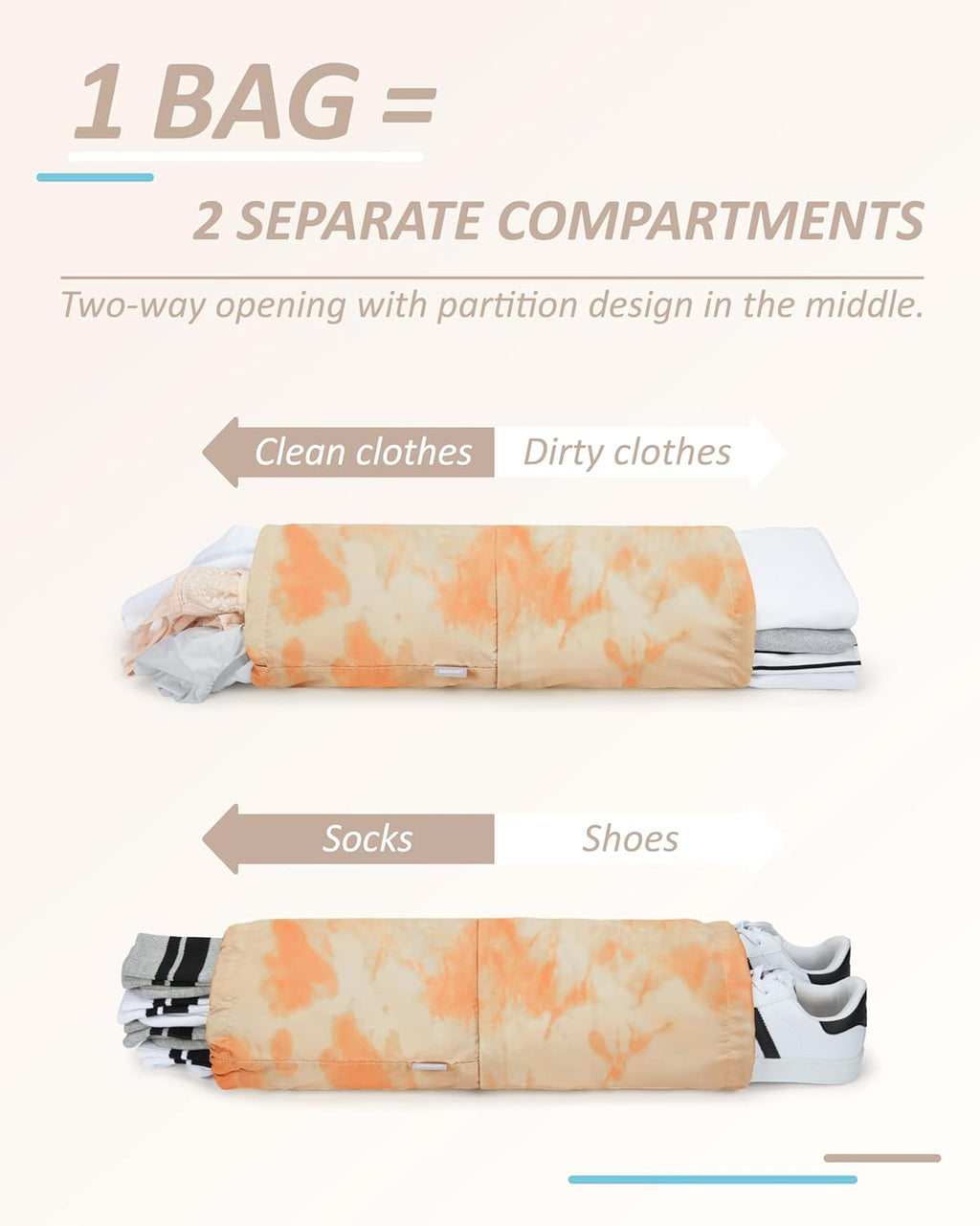 BAGSMART 6 Set /4 Set/2 Set Compression Packing Cubes for Travel, Lightweight Luggage Organizer Bags, Durable Space Saver Bags Travel Essentials