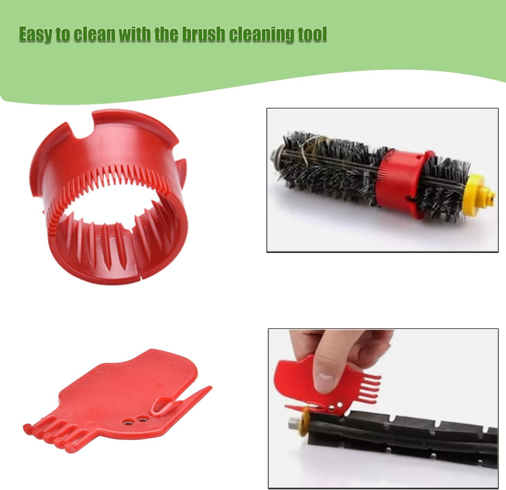 LOVECO Replacement Accessories Kit for iRobot Roomba 600 Series 694 692 690 695 680 660 665 651 650 620 614 & 500 Series 595 585, 10 Filter, 10 Side Brush, 3 Set Bristle and Flexible Beater Brush