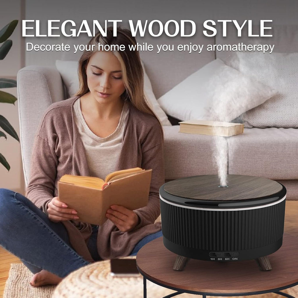 Diffusers for Essential Oils Humidifiers 500ML, Essential Oils Large Room Aromatherapy Diffuser,7 Colors Lights 3 Mist Modes with R/C for Home Office