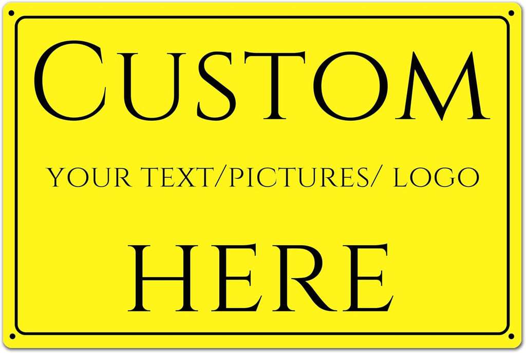 make your own sign custom,Custom Metal Signs Personalized，Reflective，Aluminum Weatherproof Metal Sign Multiple Sizes, custom signs outdoor metal, Business, Workplace, office, Home, Delivery Signs(16*12 Inch)