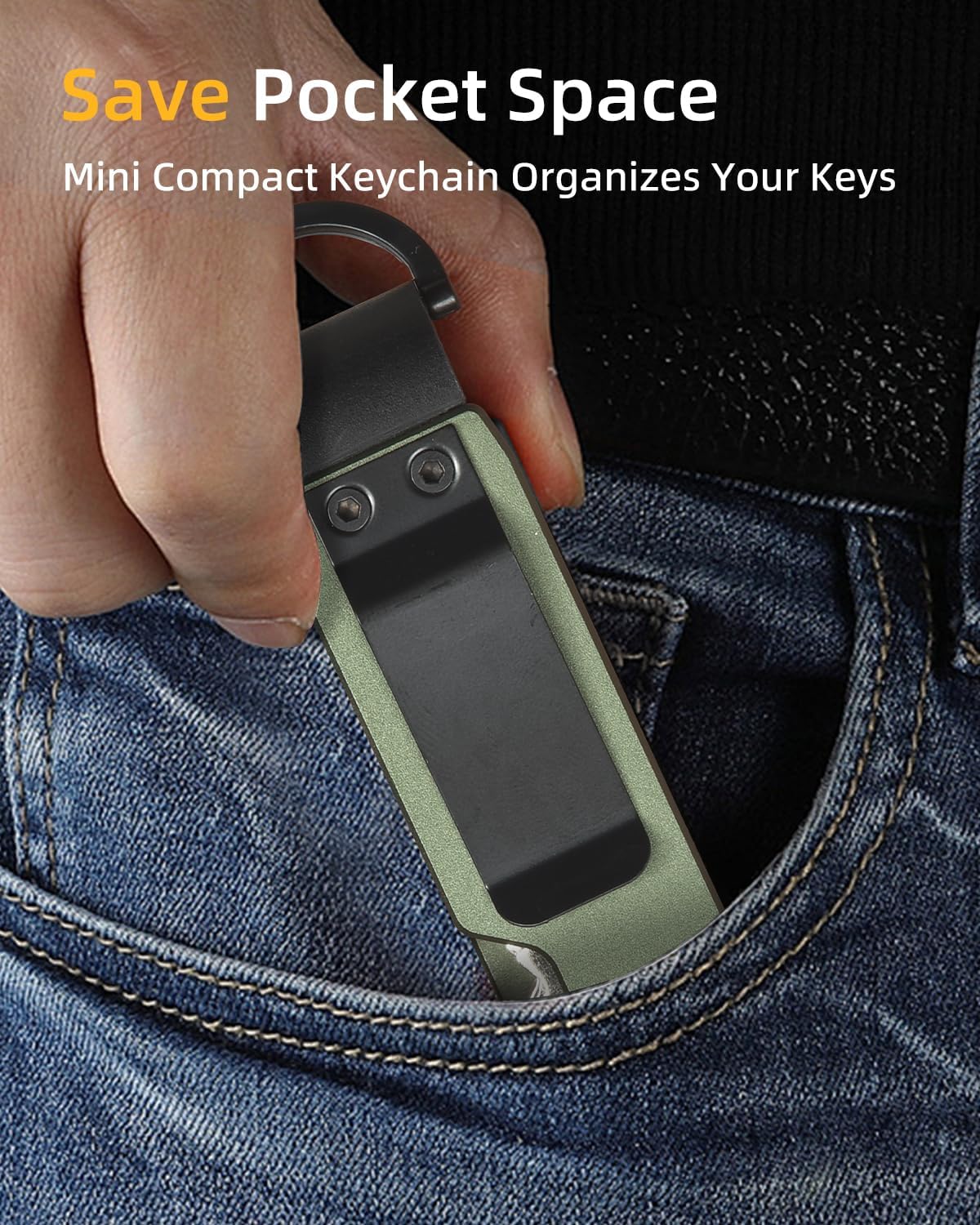 Keychain Key Holder Keychain Tile For Men/Women Key Finder Ring/Organizer for Car Keys Keyring Accessories 2-5 Keys