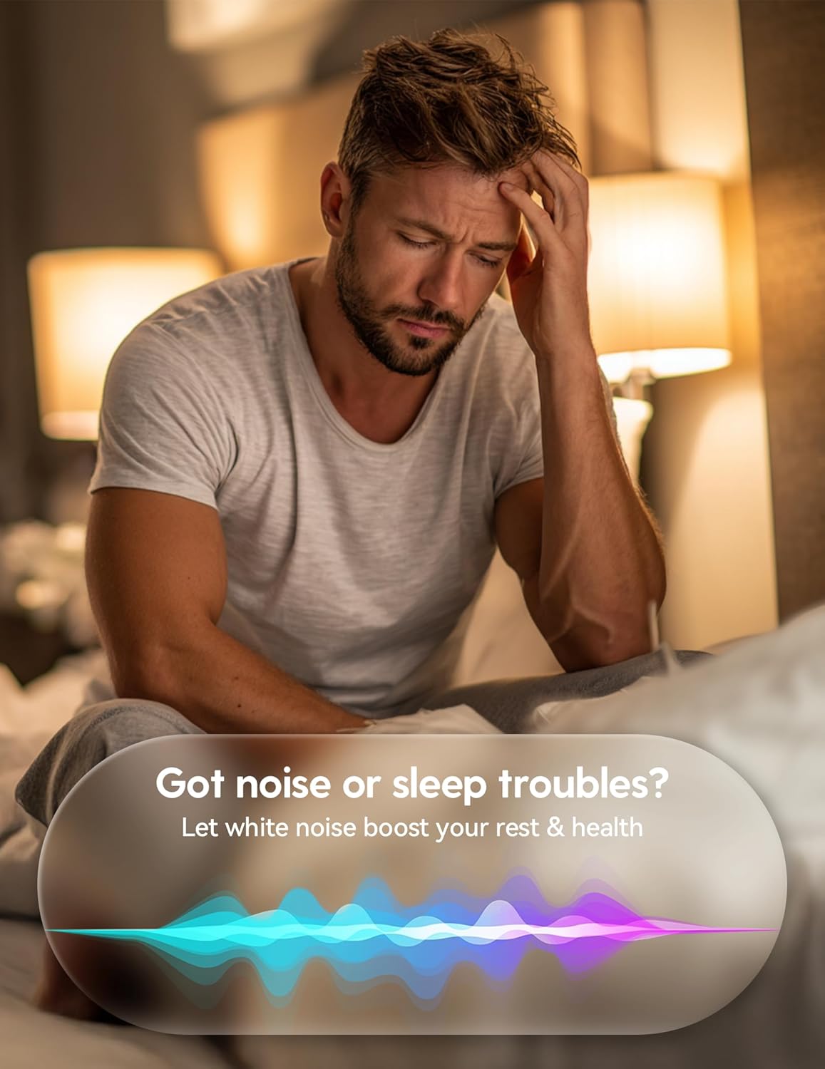 Babelio White Noise Sound Machine (Pocket Mini Pro) | 1000mAh Large Battery, 25 Non-looping Sounds for Adults, Kids & Babies, Timer, Memory Function, Pocket-Sized & Travel Essentials, New White