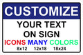 Custom Signs for Outside - Personalized Metal Signs for Outdoors, Home, Airbnb, Office, 18x24 Inch Custom Metal Sign Rust Free, UV Protected, Waterproof and Easy to Install - Made in USA