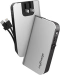 myCharge Portable Charger with Wall Plug – 10050mAh Fast Charger – Power Bank for iPhone, Samsung, Android & More - External Battery Pack Portable Charger with Built-in Cables (Lightning + USB-C)