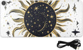 Heated Desk Pad Mouse Pad 31.5x13 Inch PU Leather Desk Mat with 3 Heat Levels Large Mouse Gaming Computer Laptop Mat Vintage Constellation Sun and Star 01