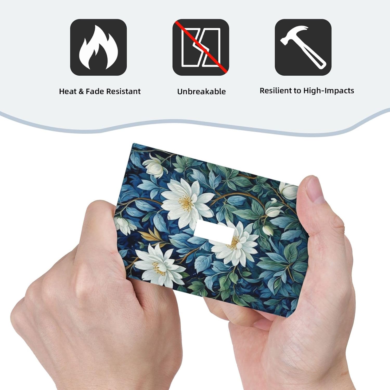 White Flowers Green Leaves Light Switch Covers 1 Gang Single Toggle Wall Plate Decorative Switchcover Electrical Switchplate for Country Living Decor