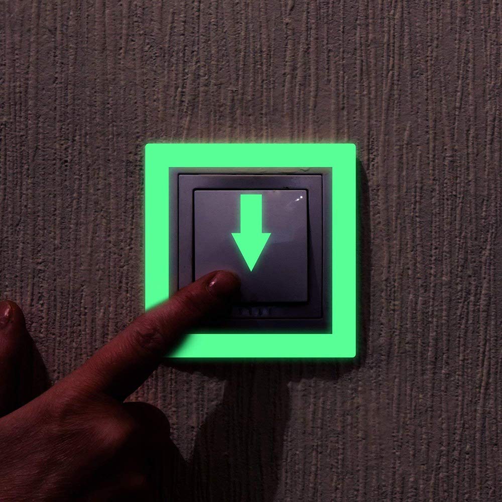 LLPT Glow in The Dark Tape 2” x 33 Ft Self Adhesive Neon Luminous Tape Rechargeable Brightness Fluorescent Sticker Tape for Sport Gears Night Part DIY Craft Color Green (GD233G)