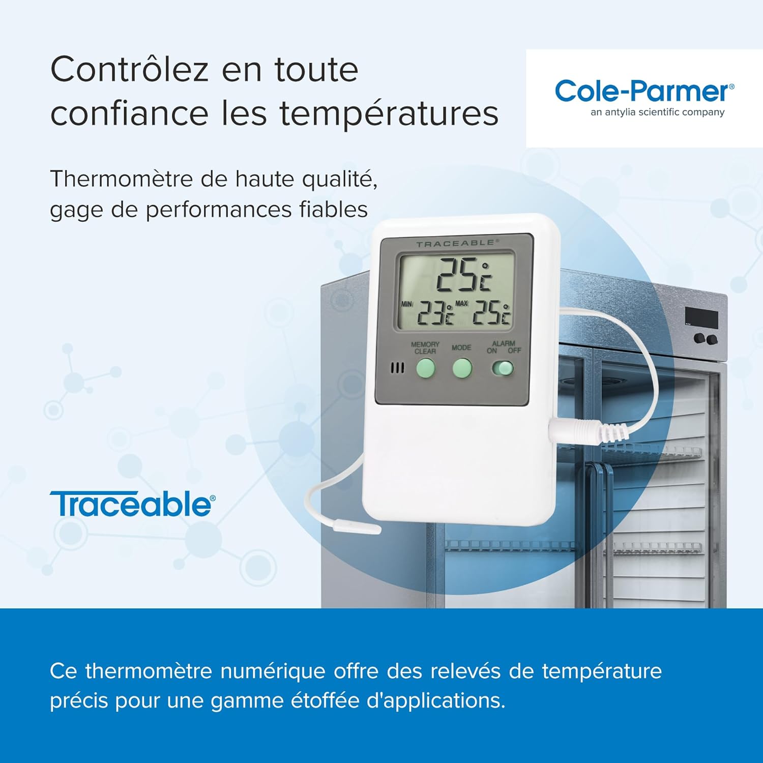 Traceable® Digital Thermometers with Calibration (Bottle Probe)