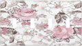 Light Switch Covers Modern Watercolor Flower Pink White Wildflower Quad Toggle 4 Gang Wall Plate Electrical Faceplate Decorative Switch Plates for Bedroom Home Decor