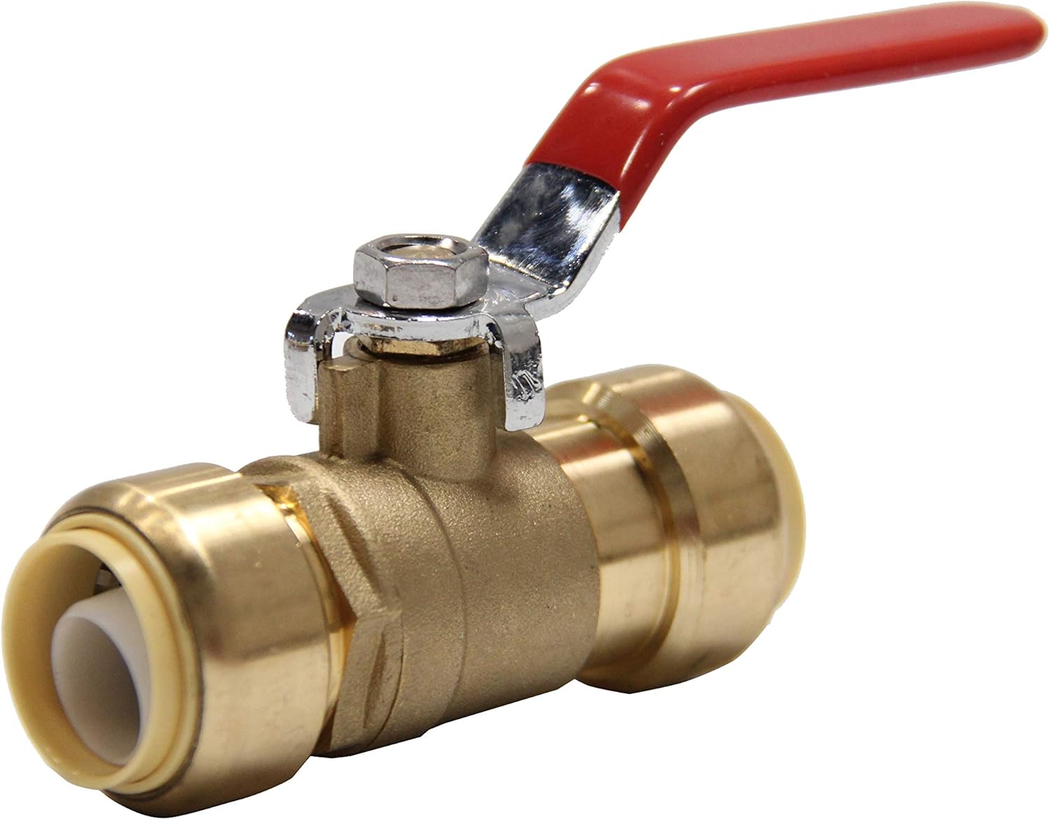 EFIELD 3/4 Inch Ball Valve for Push-Fit Valve Full Port Ball Valve With Disconnect Clip, UPC Certified 1 Piece,(PF-VALVE012)