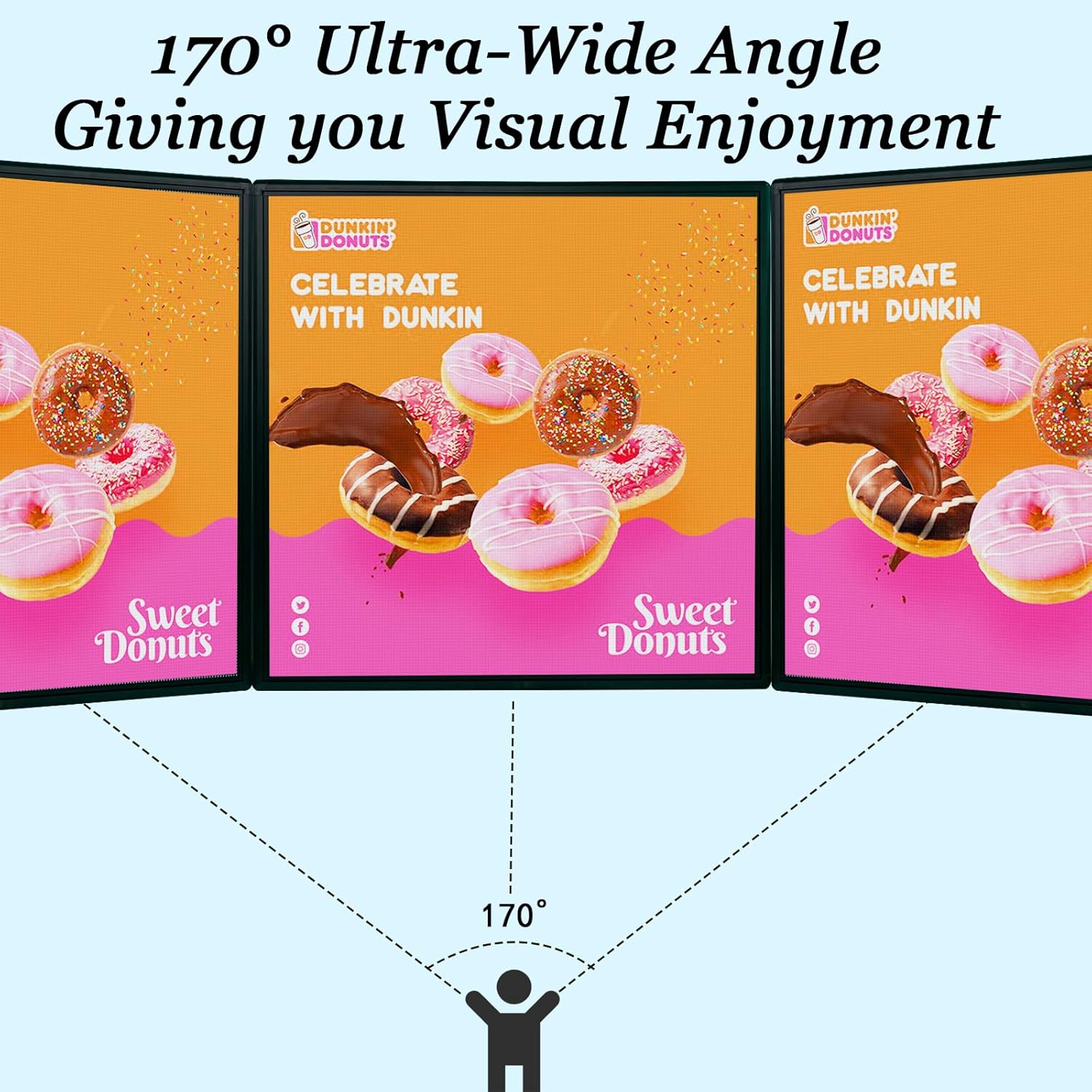 P6 Outdoor Full Color 40'' x 40'' Scrolling LED Display Digital Signage For HD images and HD Video led Sign Electronic Message Board With High Brightness For Store Advertising
