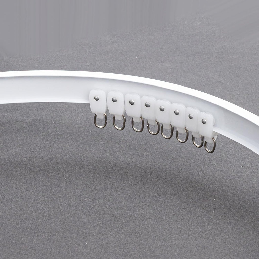 Bendable Ceiling Curtain Track White Pulley 20pcs