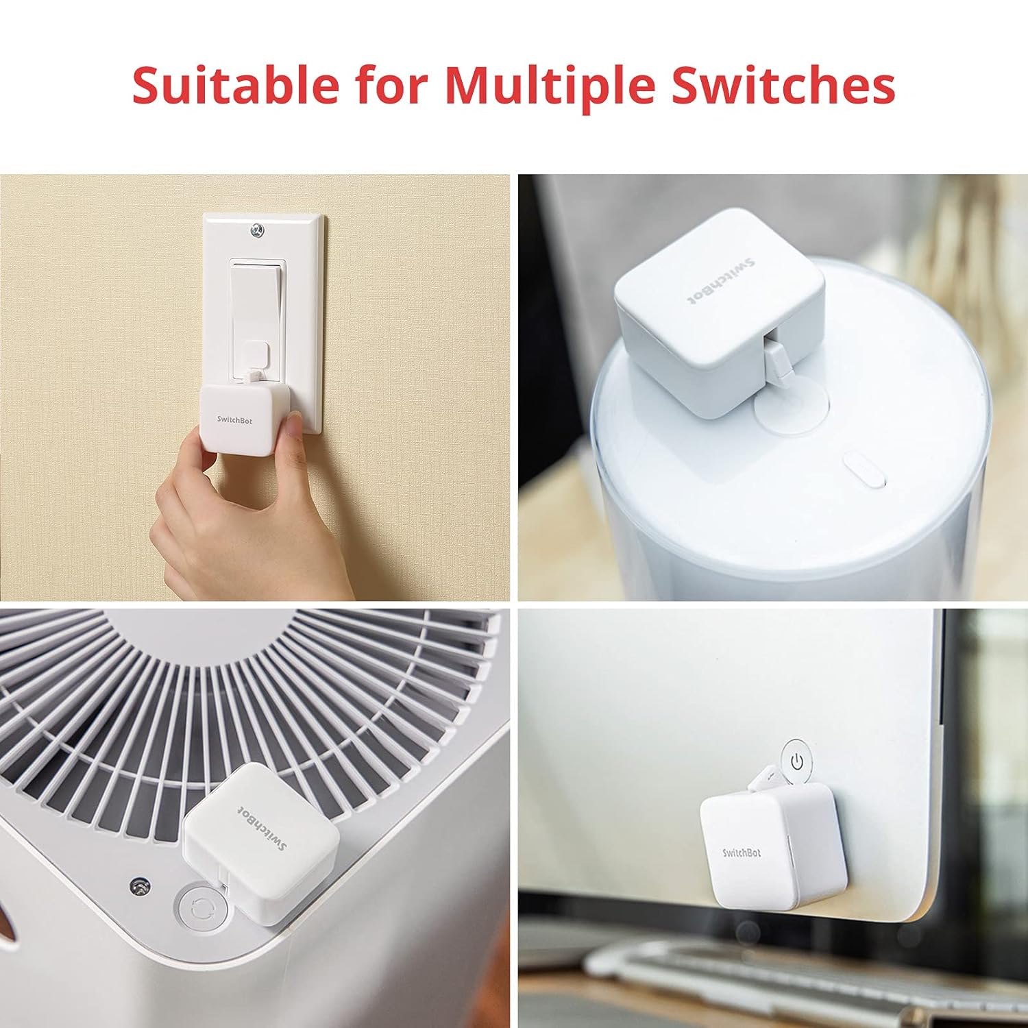 SwitchBot Smart Switch Button Pusher(3Pack) with Hub Mini - Smart Switch Button Pusher, Wireless App & Timer Control, Compatible with Alexa, Google Home, IFTTT, Easy to Use, Smart Light Control Set