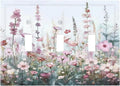 Pink Floral Watercolor Botanical Wildflowers Decorative Switch Plates 3 Gang Wall Plate Triple Toggle Light Switch Cover Faceplate Electrical Wall Panels For Bed Room Living Room Decor