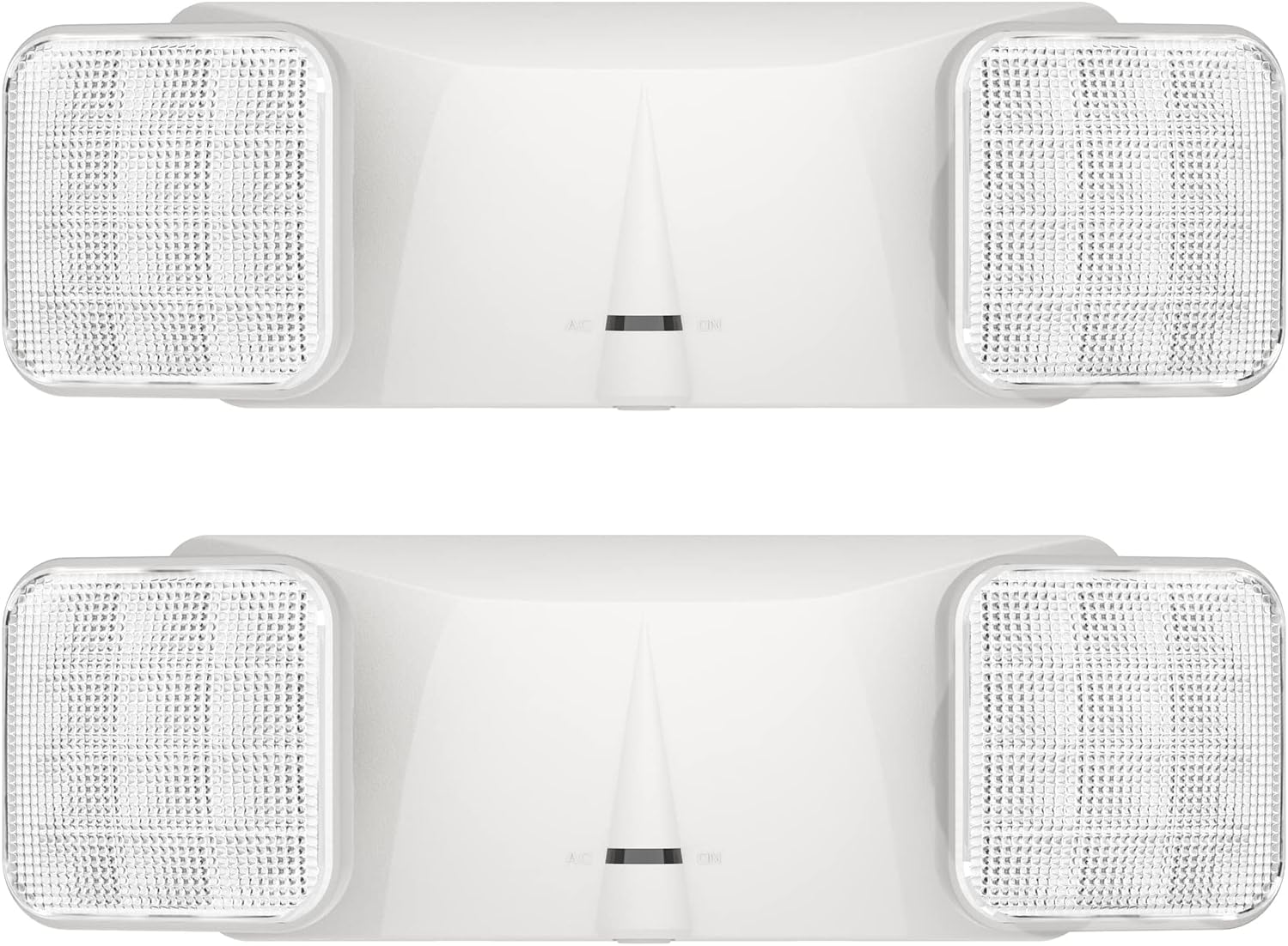 SPECTSUN 2 Packs Led Emergency Light White, Adjustable Square Head Emergency Led Light with Battery, White Emergency Light/Emergency Light Fixture/Emergency Exit Sign/Emergency Exit Light.