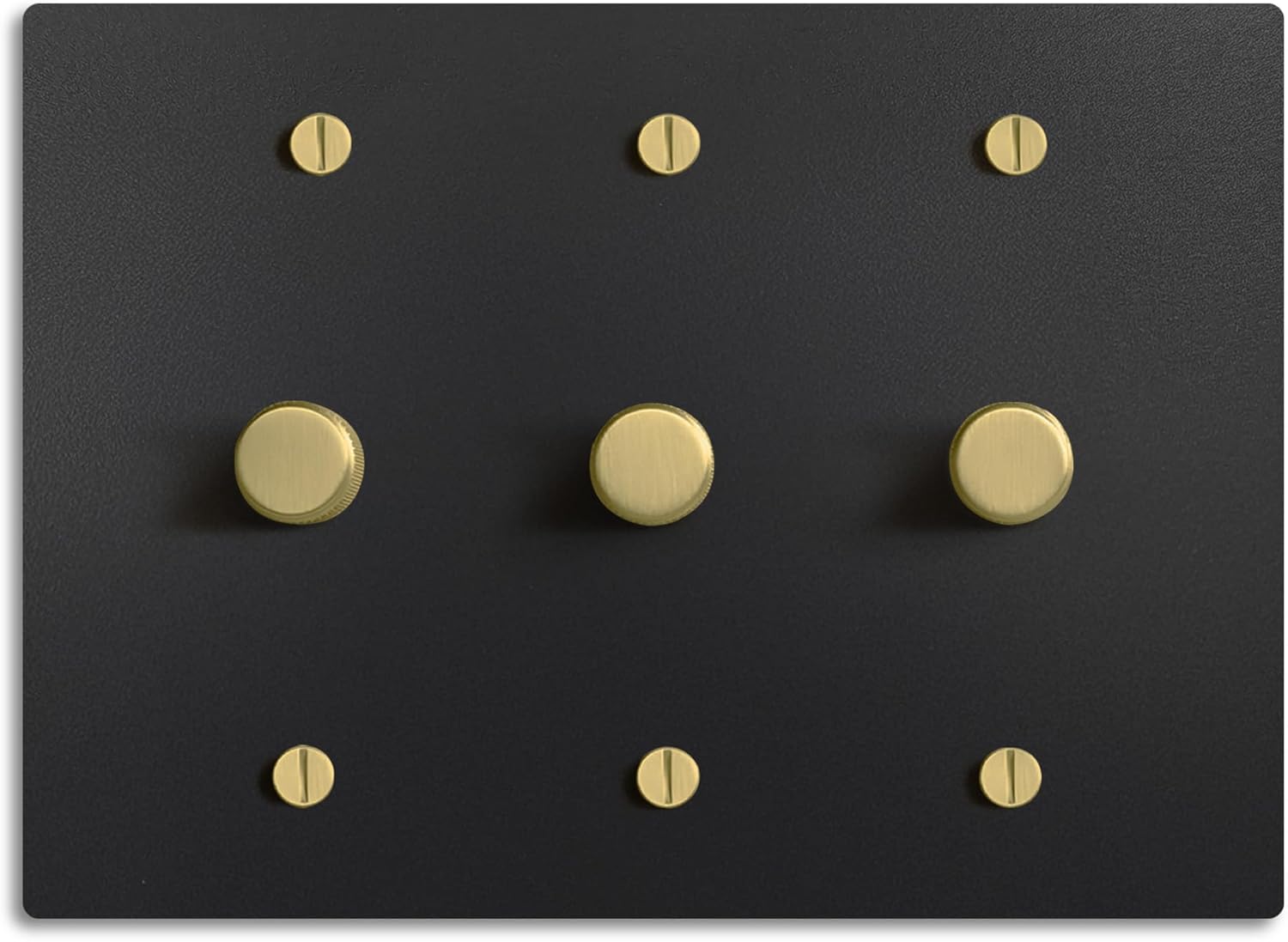 SELECT Black Brass Dimmer Light Switch, 1 Way Rotary Dimmer, 3 Gang TRIAC/Leading Edge Dimmable LED Light Switch, 15A 120V AC with Brass Knob, Faceplate & Dimming Module, UL Listed