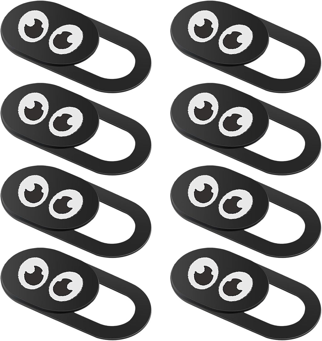 Amabro 8PCS Webcam Cover Slide, Thin Phone Camera Cover Laptop Computer Camera Cover Slide Blocker Slider Lens Cover Protector Protect Privacy Security Fits Desktop PC Tablet Pad(Eye)