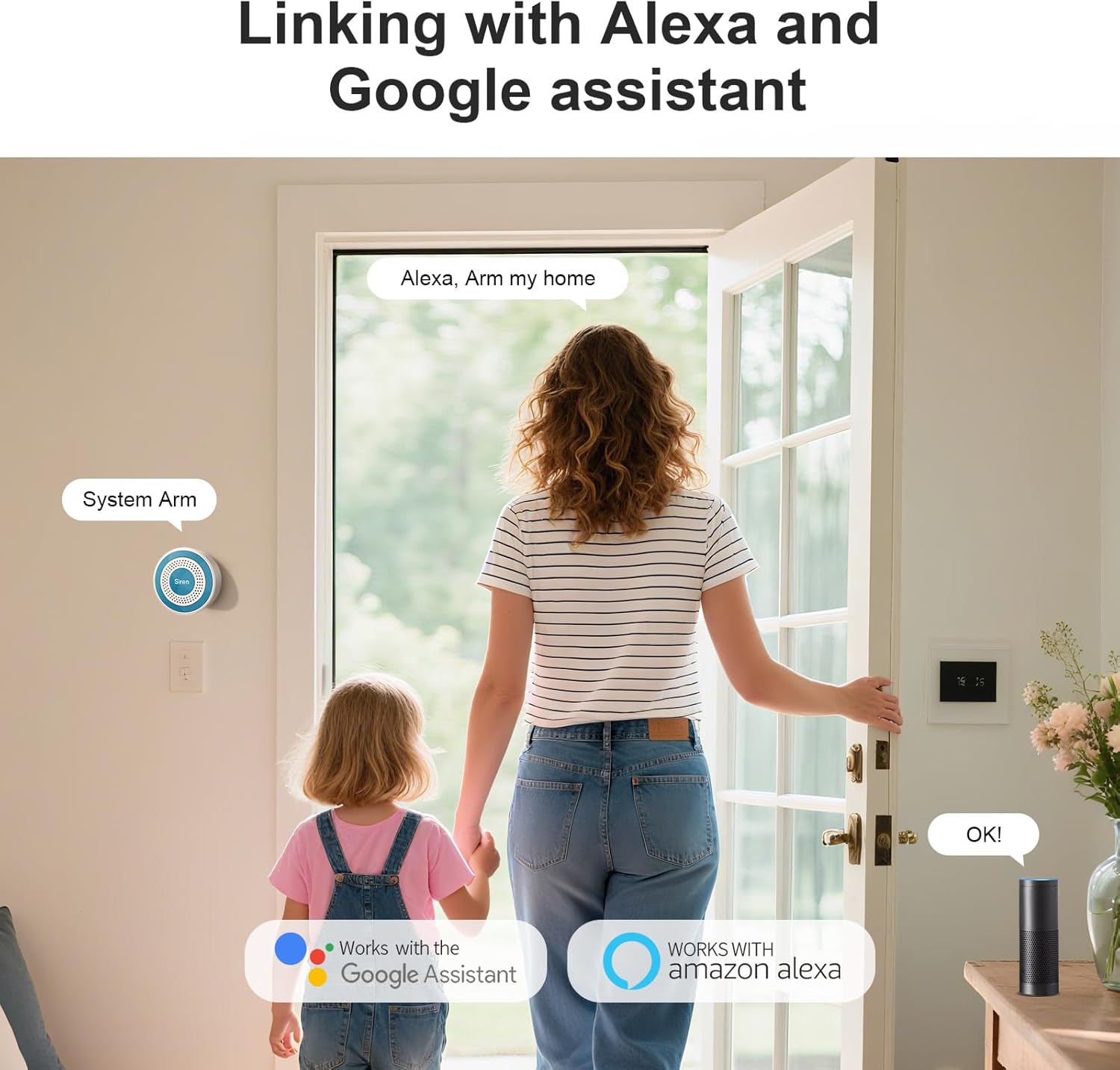 PGST Alarm System for Home Security,2025 Wireless Security Systems for House with Instant App Alerts,13Pcs with Door/Motion Sensors,Remote,Compatible with Alexa for Villa,Apartment,Kids Safety,Office