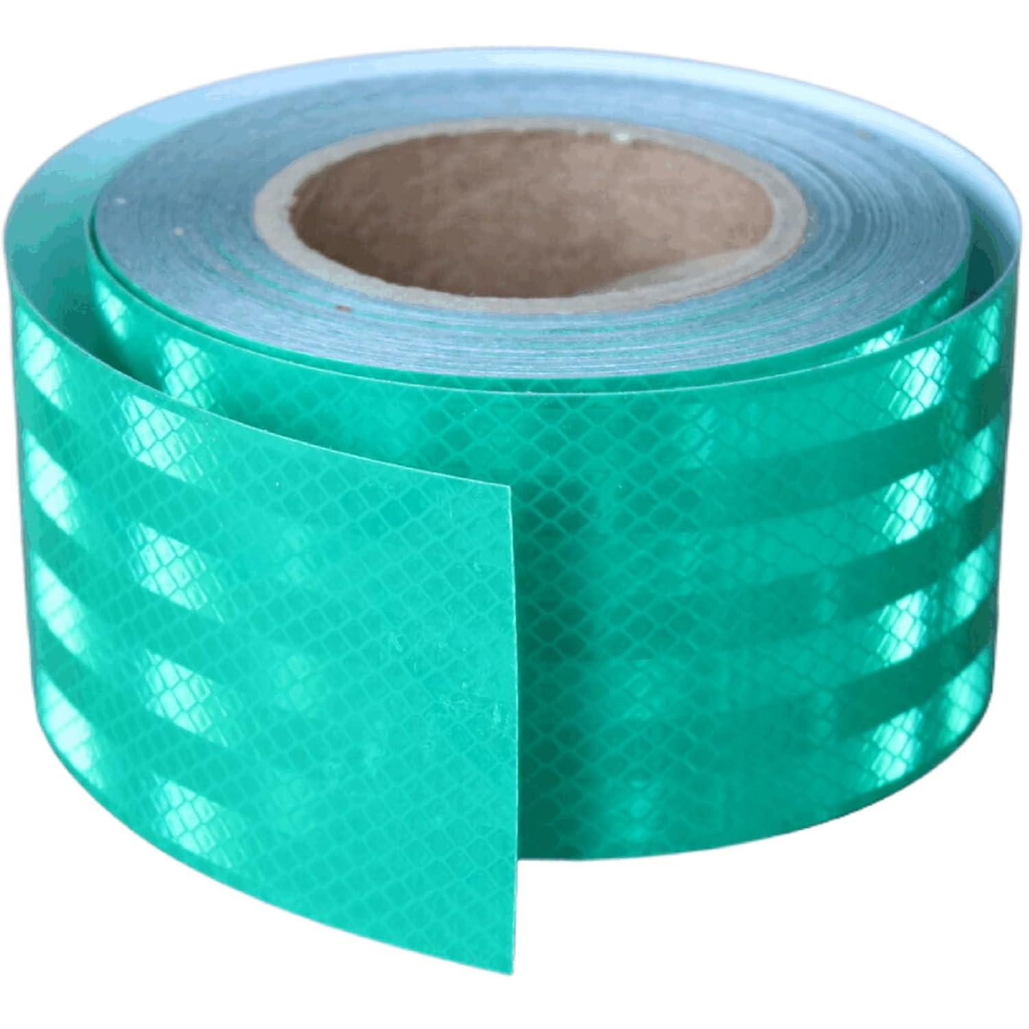 Non Fading Reflective Tape Green 3 inch, Outdoor Waterproof High Visibility Warning Industrial Marking Tape, Safety Stickers (68 feet)