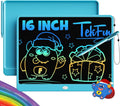TEKFUN LCD Writing Tablet for Adults, Large Doodle Board, 16 Inch Colorful Drawing Tablet Writing Pad, Toddler Toys for 3 4 5 6 7 8 9 Year Old Girls Boys Teen, Birthday Gifts for Kids (Blue)