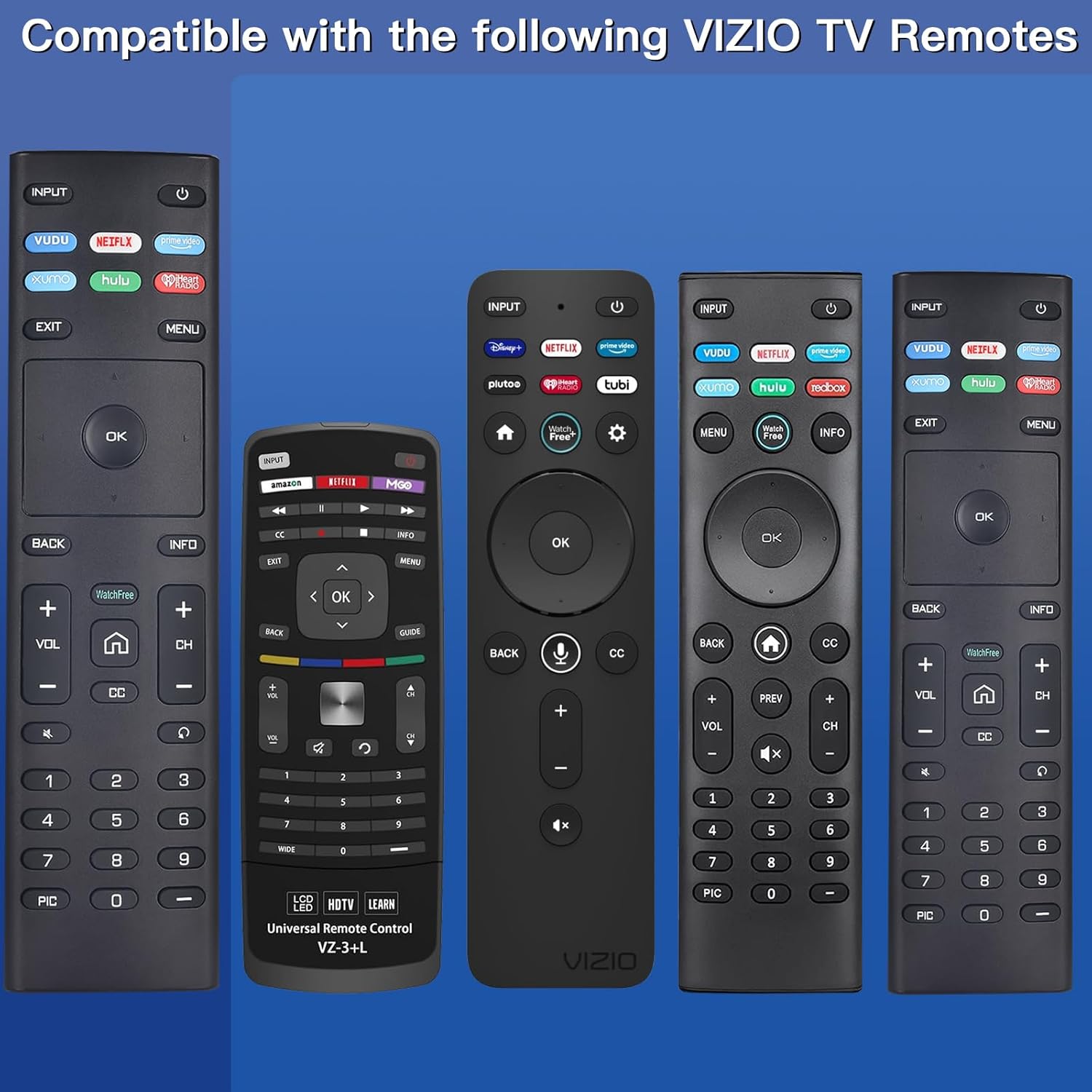XRT136 for Vizio Smart TV Remote,Replacement Control for Vizio Smart LED LCD HD 4K UHD HDR TVs D-Series,E-Series, M-Series, P Series, PX Series, V-Series