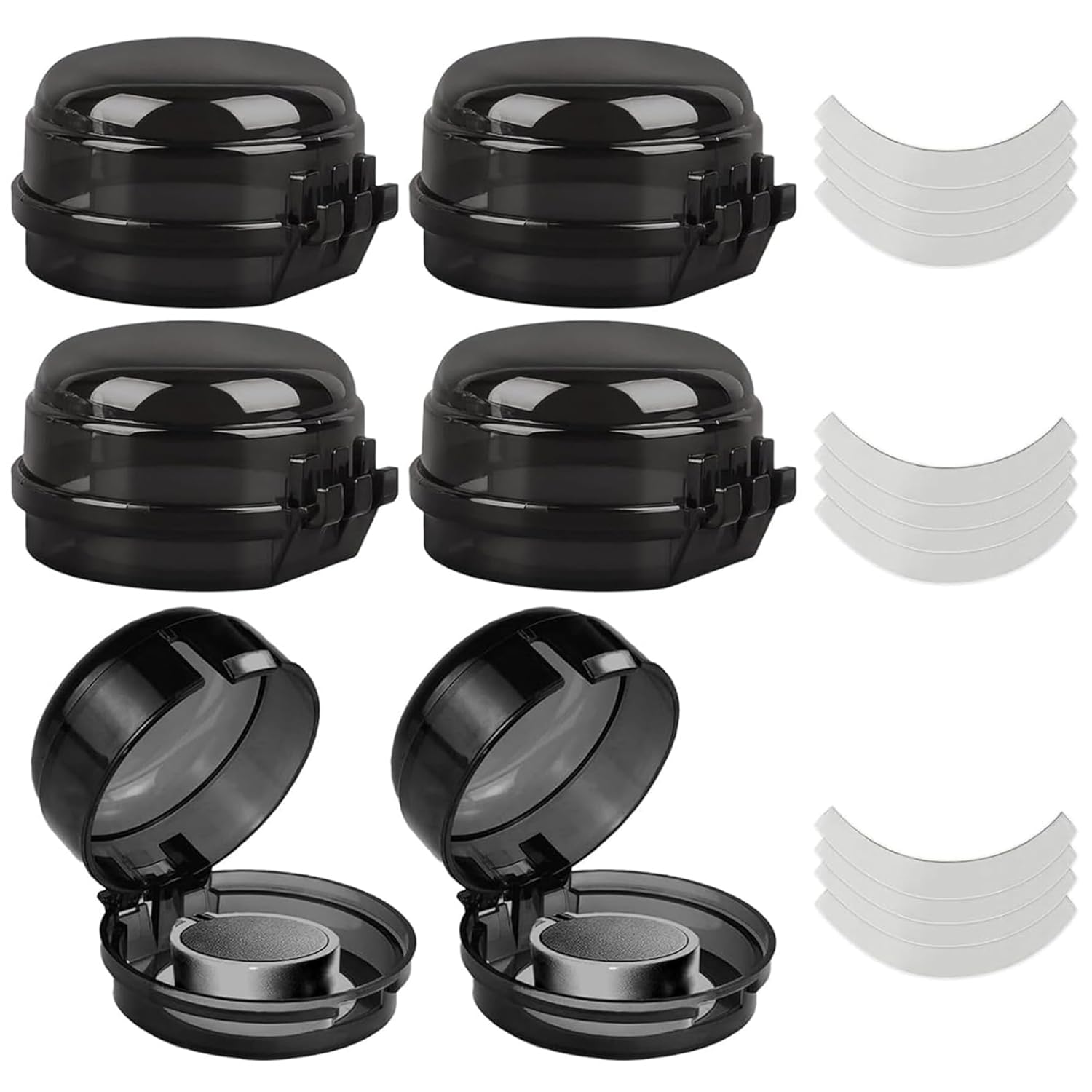 Stove Knob Safety Covers, 6PCS Gas Stove Knob Locks, Heat-Resistant Covers, Easy to Install Oven for Child SafetyStove Safety
