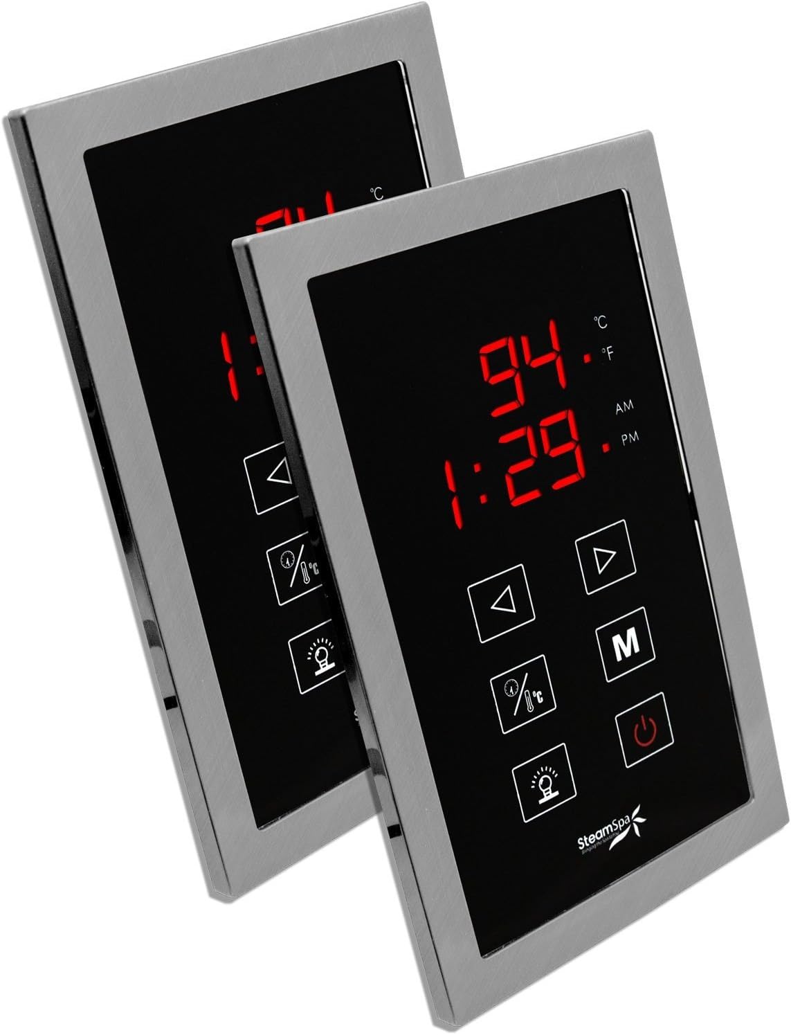 Steam Spa DTPBN Dual Touch Panel Control System, Brushed Nickel