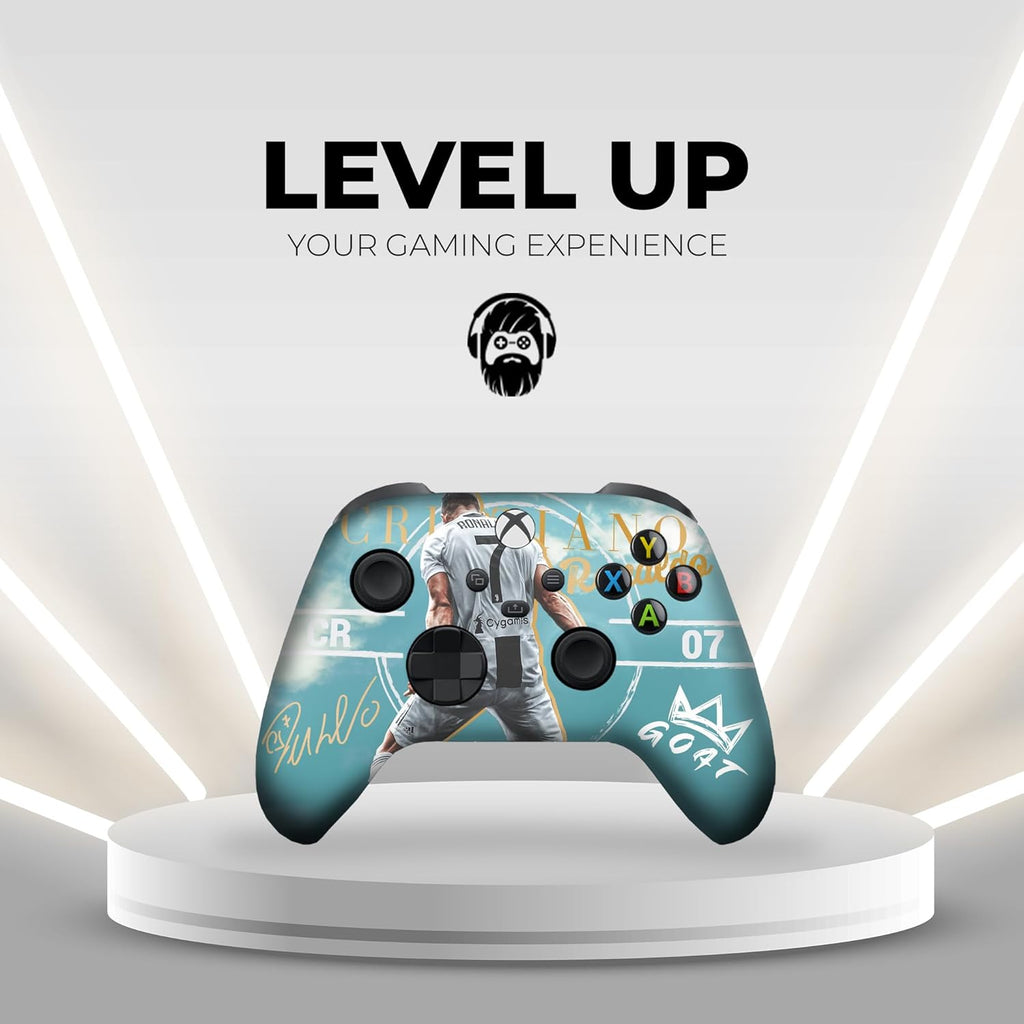 DreamController Ronaaldo Custom X-box Controller Wireless compatible with X-box One/Series X/S Proudly Customized in USA with Permanent HYDRO-DIP Printing (NOT JUST A SKIN)