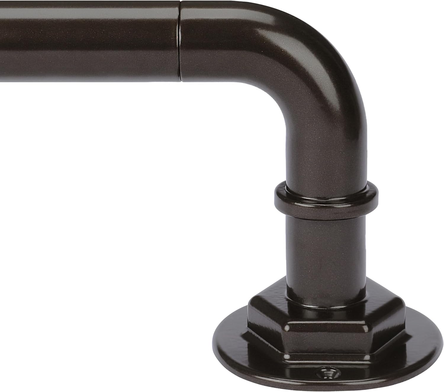Curtain Rods for Windows 16 to 144 Inches Adjustable Blackout Wrap Around 1 Inch Diameter Curtain Rod,Bronze