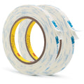 3M 1600T Double Sided Tape, PE Foam Tape 0.39" x 18 Ft White Removable Strong Adhesive No Residue for RV Picture Hanging, Posters Frames Wall Decor Indoor & Outdoor Use(2 Pack)