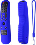 Hi Color Silicone Cover for MR24GA/MR21GA/MR22GN/MR23GA Protective Case Compatible with LG Magic TV C2 C3 G3 OLED Remote Control Slicone Sleeve with Lanyard (Blue)