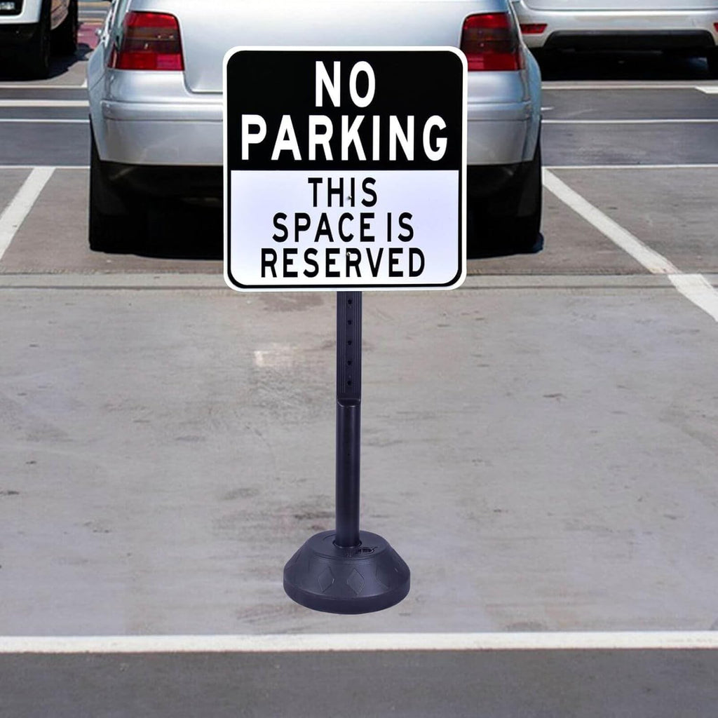 6 Pack 41 Inch Heavy Duty Portable Sign Holder with Water Base - Customizable Sign for Indoor/Outdoor Use - Perfect for Malls, Schools, Restaurants