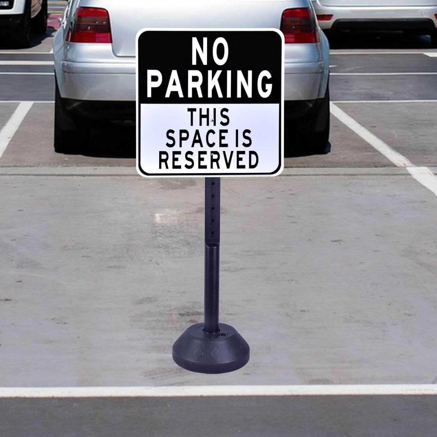 6 Pack 41 Inch Heavy Duty Portable Sign Holder with Water Base - Customizable Sign for Indoor/Outdoor Use - Perfect for Malls, Schools, Restaurants