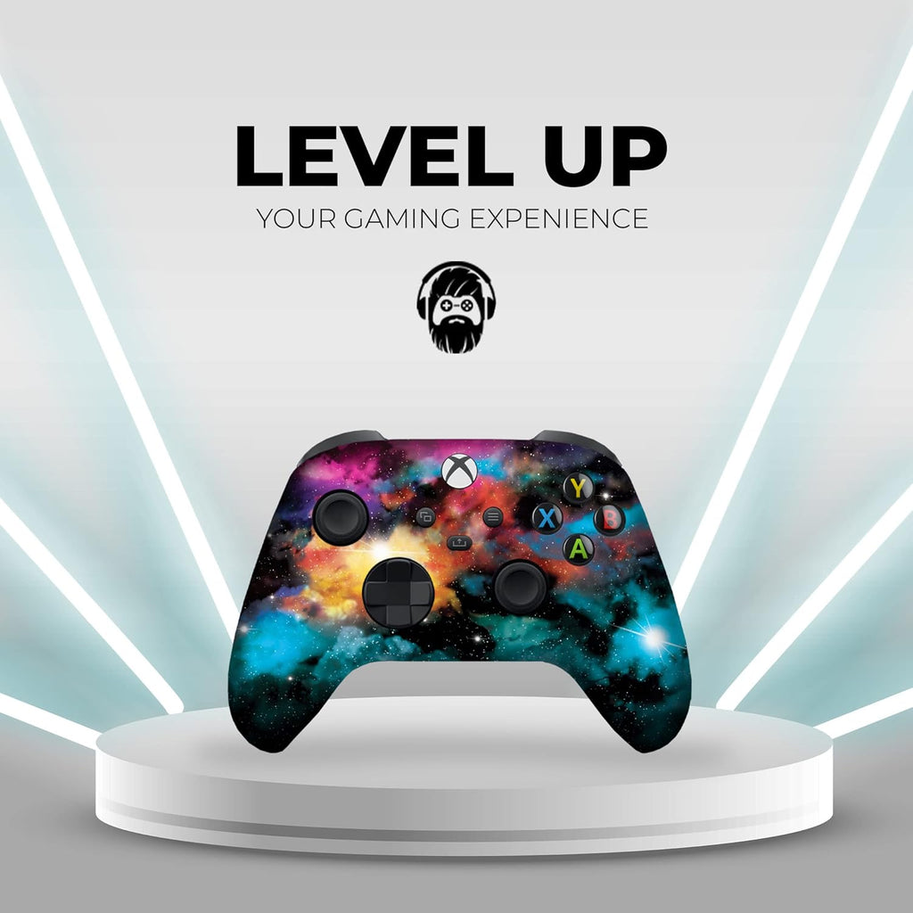 DreamController Galaxy Custom X-box Controller Wireless compatible with X-box One/X-box Series X/S Proudly Customized in USA with Permanent HYDRO-DIP Printing (NOT JUST A SKIN)