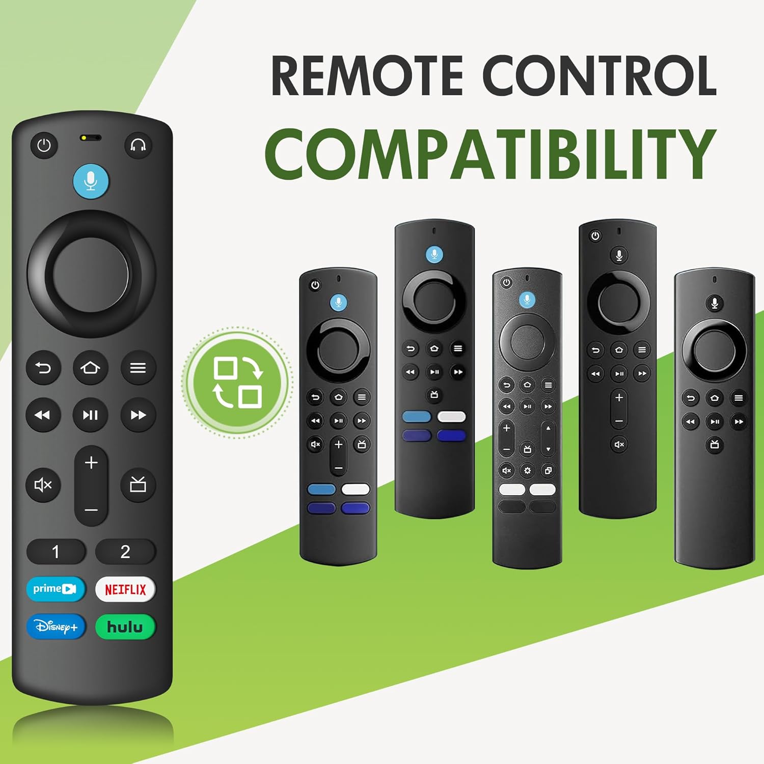 Replacement Voice Remote Control for Fire Series, for Smart TVs (3rd Gen), TV Stick (2nd/3rd Gen)/Lite/HD/Cube, 4K Max/4K (1st/2nd Gen), Fit for Insignia/Pioneer Hisense and TCL Smart TV