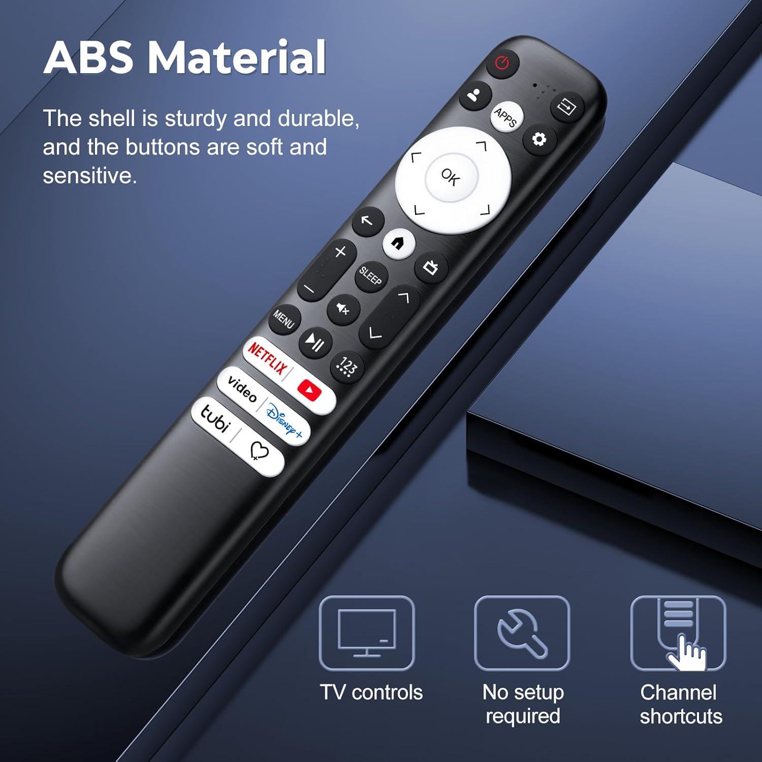 Replacement Only for Hisense-Google-TV-Remote, for Hisense Mini-LED QLED ULED UHD 4K Google Smart TVs