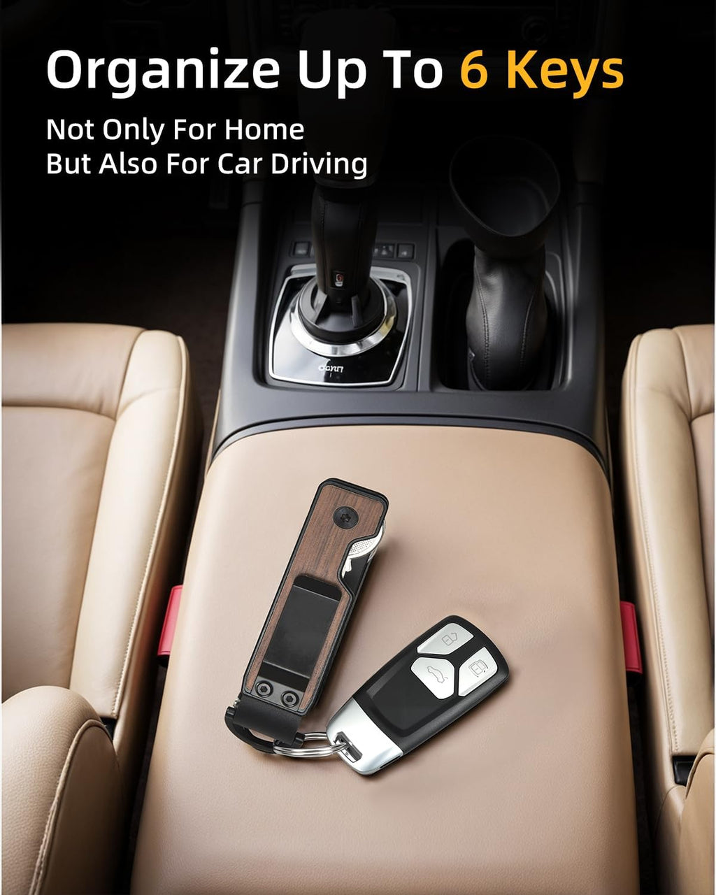 Keychain Key Holder Keychain Tile For Men/Women Key Finder Ring/Organizer for Car Keys Keyring Accessories 2-5 Keys