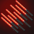 RoadHero 8 Pack Traffic Wand, 21 Inch Led Traffic Control Baton, Safety Light Wands with 2 Flashing Modes, Air Marshaling Signal Wand with Side Clip for Airport, Parking, Car Directing