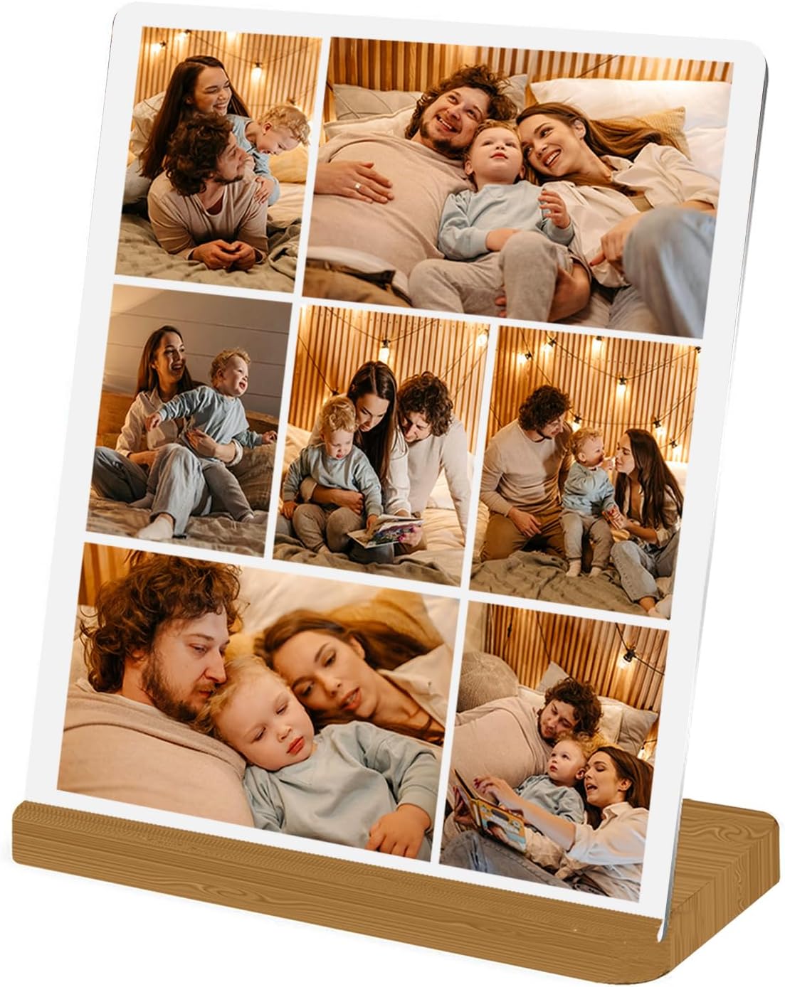 Custom Metal Photo Prints, Personalized Picture Frame with Your Photos, Customized Photo Gifts for Lovers, Couples, Family and Home Decor