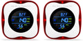 2 Packs Plug in Gas & Carbon Monoxide Detectors, 4-in-1 Natural Gas Leak Detector,Carbon Monoxide Alarm,4 Sensor °F&Humidity,CO & Propane Detector for Home,RV