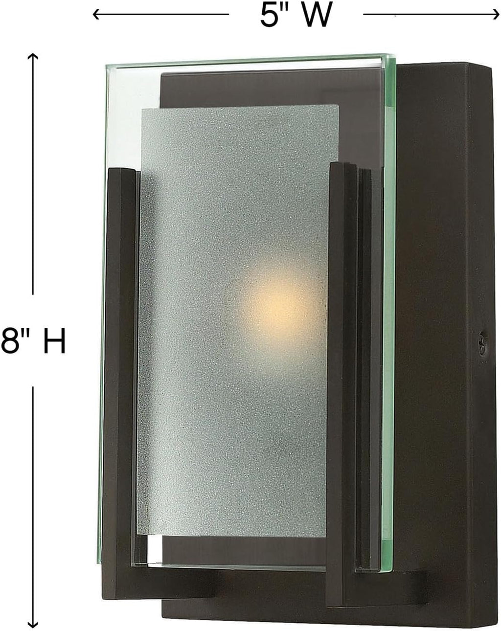 Hinkley Latitude Collection One Light 60W G9 Bathroom Vanity Fixture, Oil Rubbed Bronze