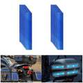 Non Fading Blue Reflective Stickers 1 inch X 6 inch, Outdoor Waterproof High Visibility Warning Safety Adhesive Reflector Tape (20 Pcs)