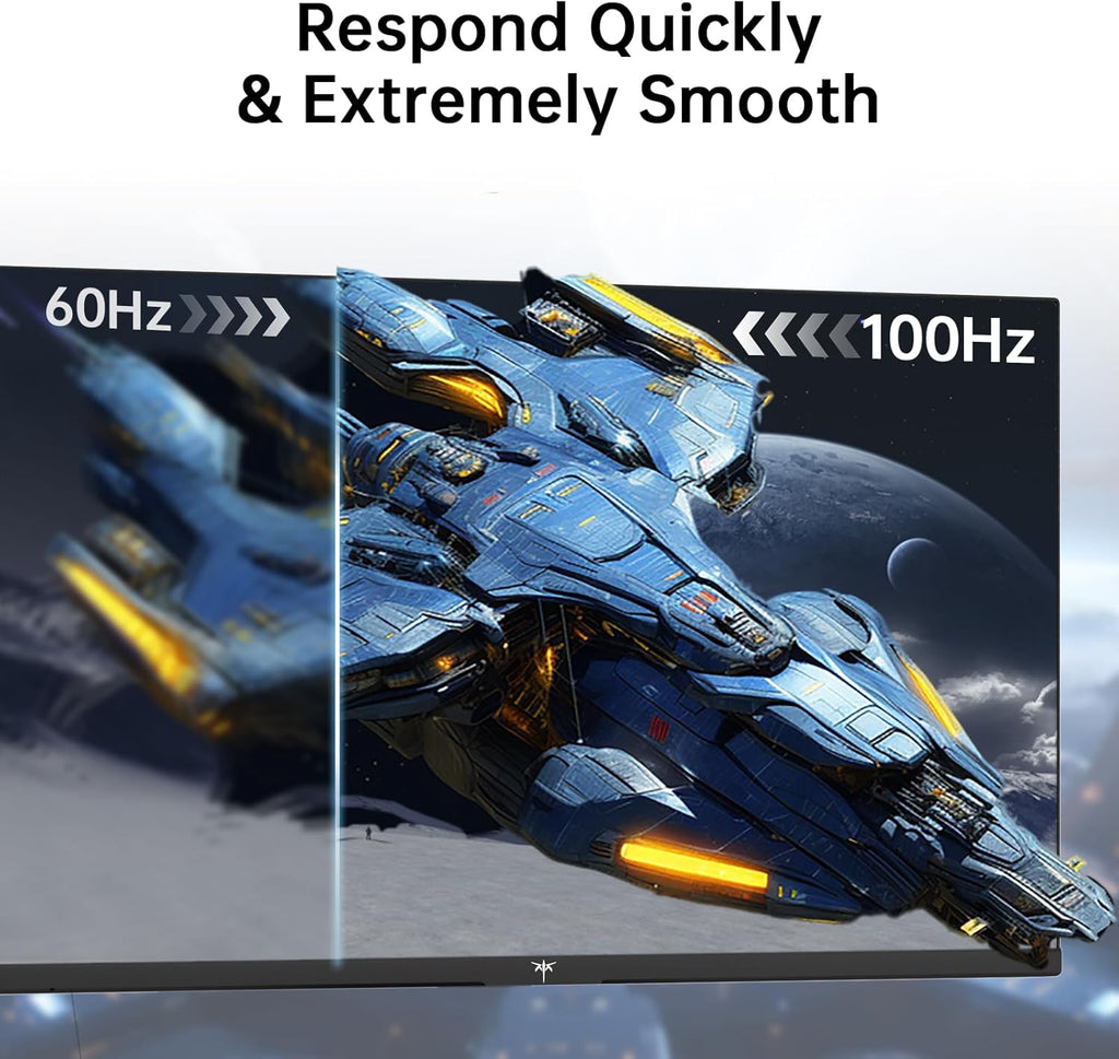 KTC 27 inch Monitor - 1080P Monitor, 100Hz FreeSync Gaming Monitor with HDR10,VESA Mountable, Adjustable Tilt, ZeroFrame Design, HDMI,VGA,Earphone Ports, PC Monitor Work Monitor for Office