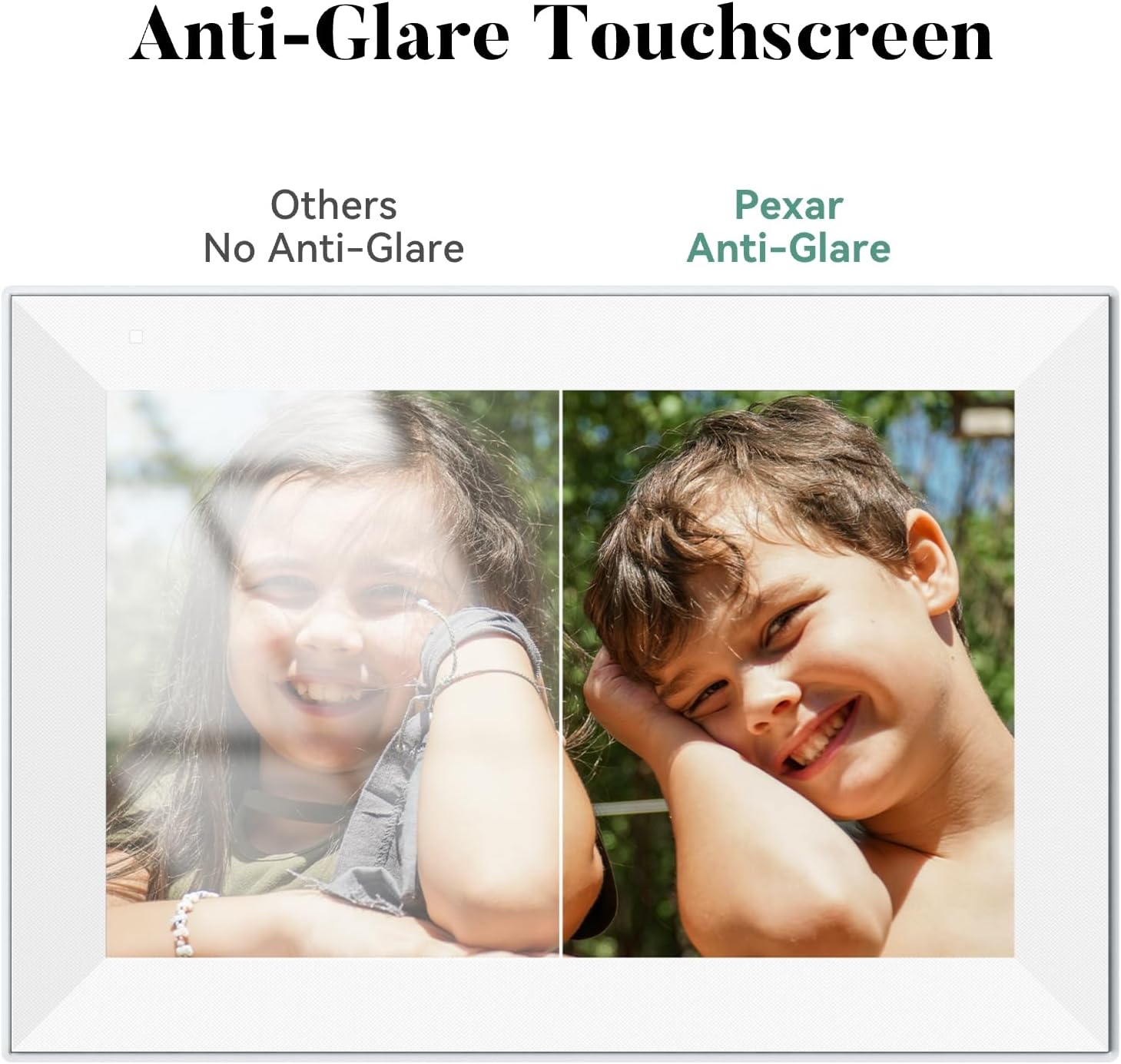 Pexar Terra 10.1 Inch Digital Picture Frame, Anti-Glare Screen for Extraordinary Clarity, Easy Share Photos or Videos via The Frameo App, The Good Choice for Gifting, Powered by Lexar