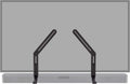 ECHOGEAR Sound Bar Mounting Bracket for Under TV - Adjustable Height & Depth for Max Compatibility Between TV & Soundbar - Dolby Atmos Compatible & Works with LG, Vizio, Bose & More