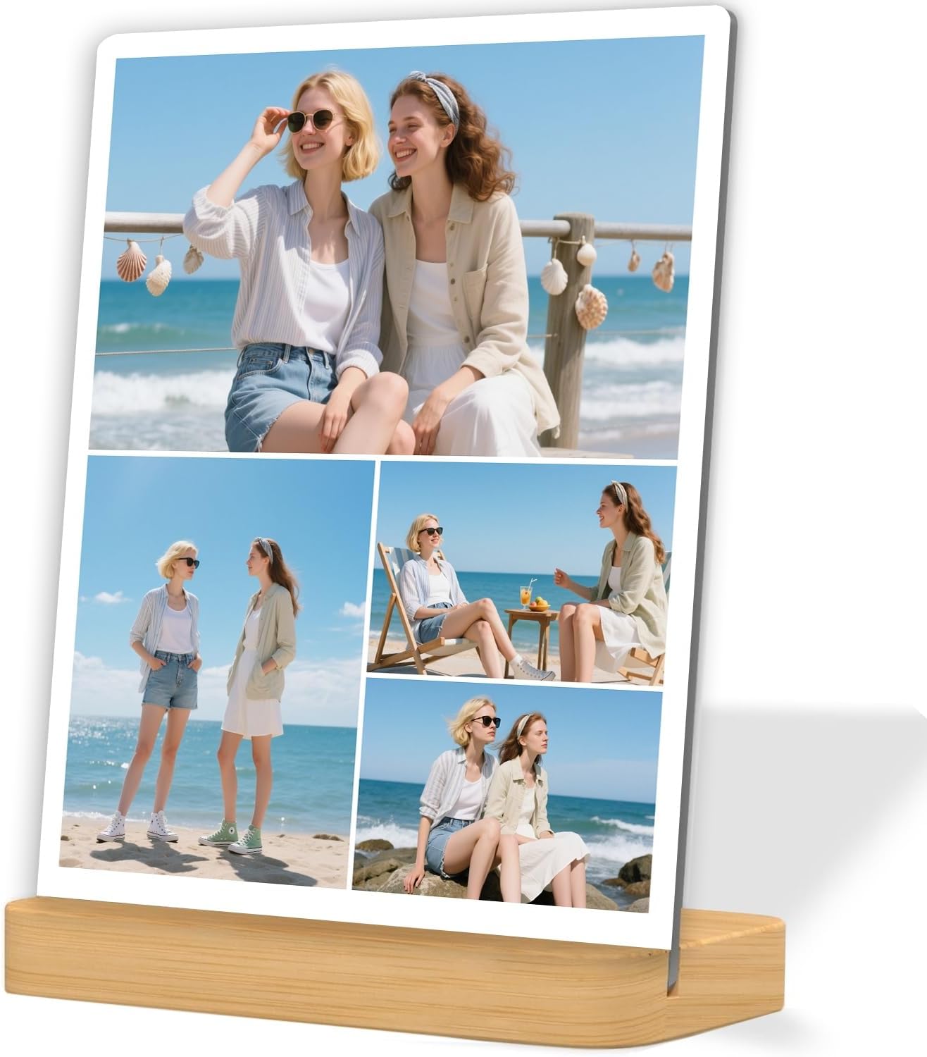 Custom Metal Photo Prints, Customize Frames with Your Pictures, Personalized Picture Gifts for Lovers, Couples, Family and Home Decor, Father's Day4, XY1101