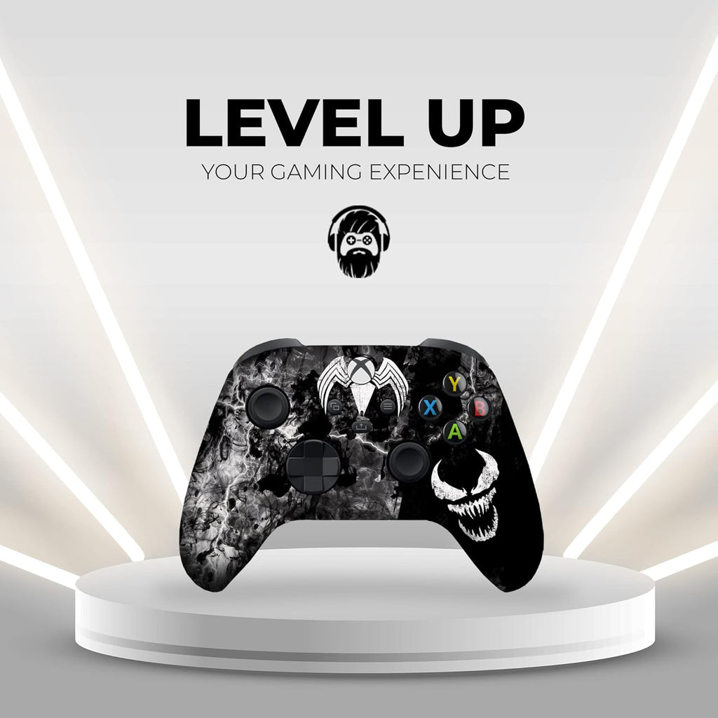 DreamController Vennom Custom X-box Controller Wireless compatible with X-box One/Series X/S Proudly Customized in USA with Permanent HYDRO-DIP Printing (NOT JUST A SKIN)