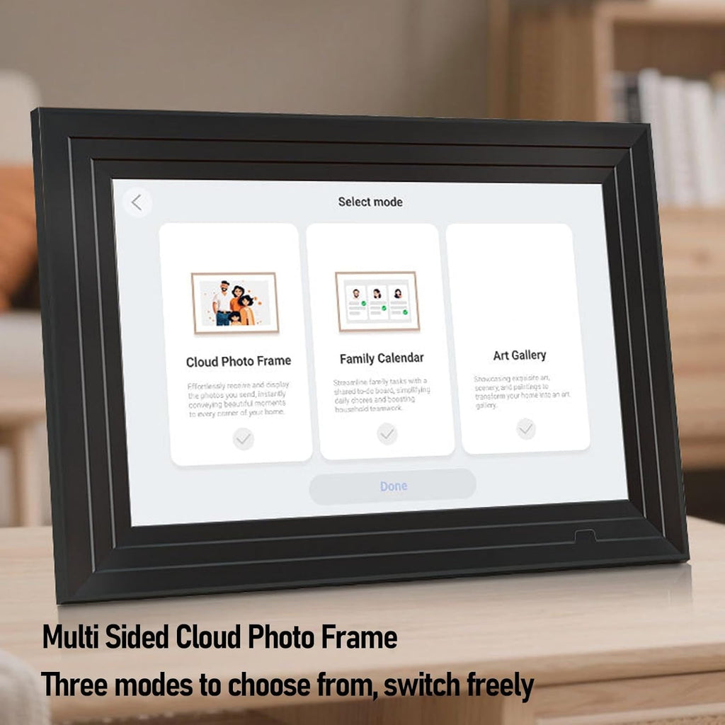 Mumusuki Photo Frame, 10.1 Inch WiFi Interactive Smart Family Planner Digital Picture Frame with APP for Home, Digital Calendar, Smart, Electronic Calendar