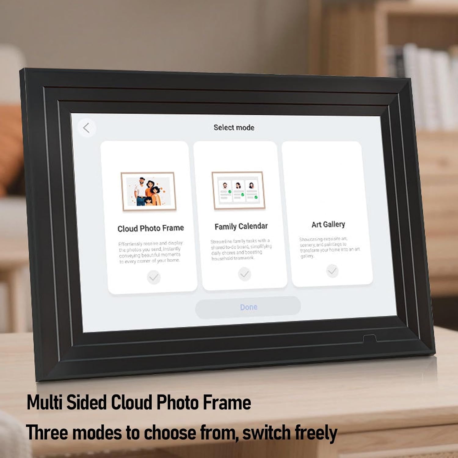 Mumusuki Photo Frame, 10.1 Inch WiFi Interactive Smart Family Planner Digital Picture Frame with APP for Home, Digital Calendar, Smart, Electronic Calendar