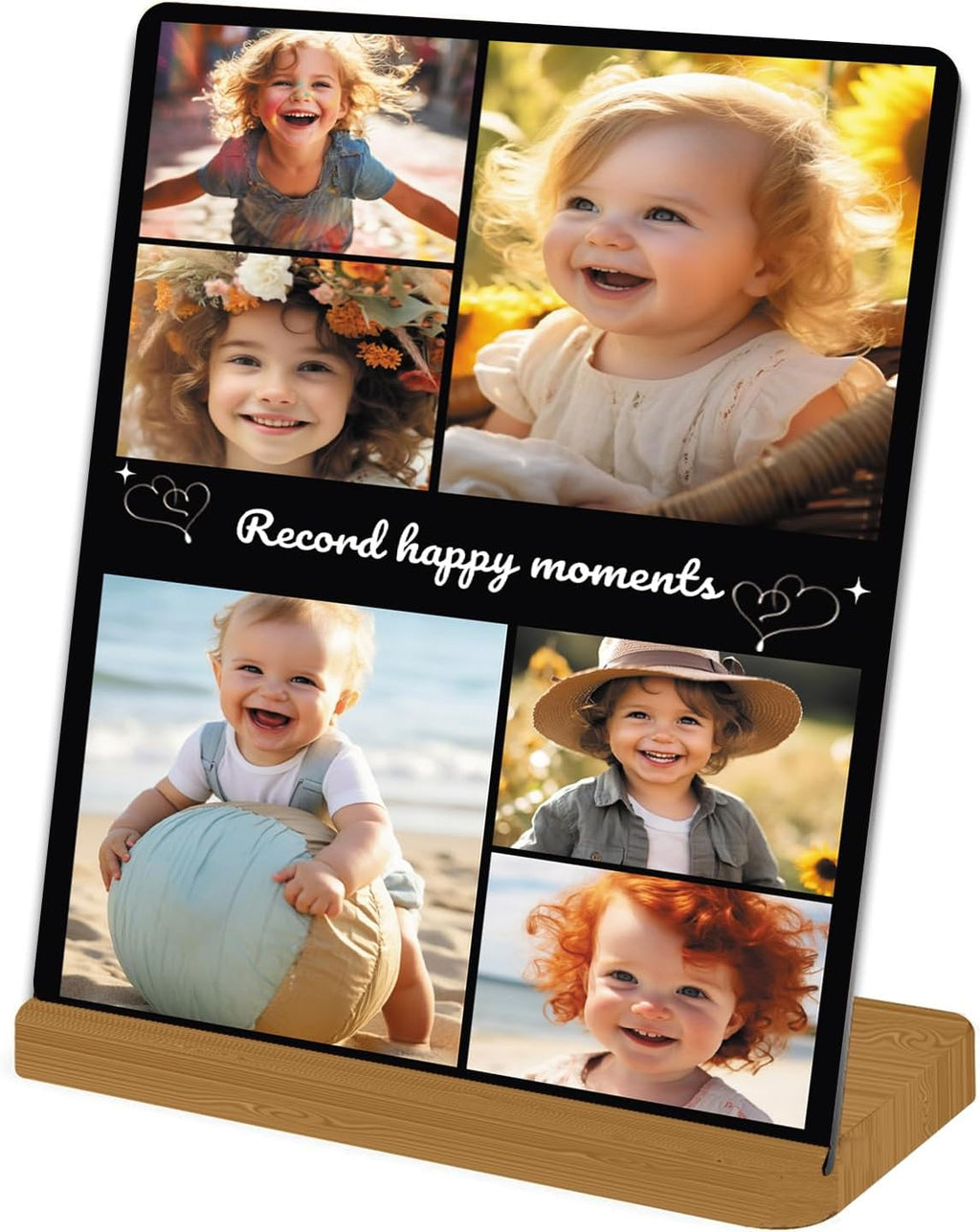 Custom Metal Photo Prints, Personalized Picture Frame with Your Photos, Customized Photo Gifts for Lovers, Couples, Family and Home Decor